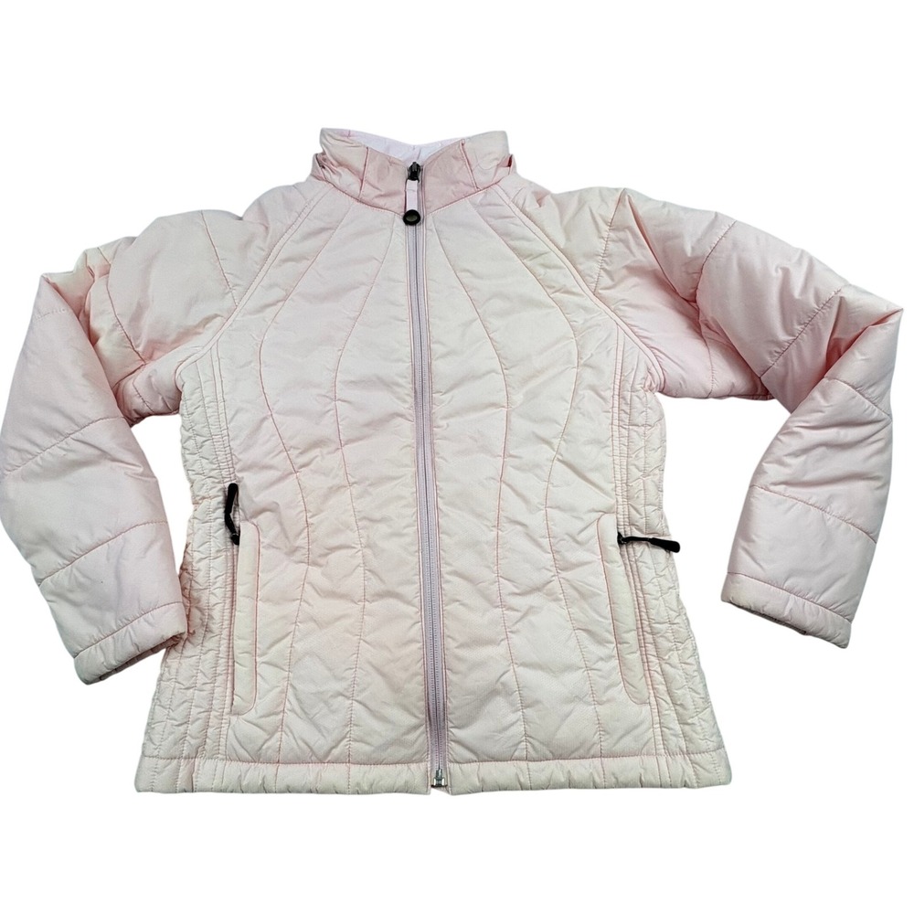 L.L.Bean Girls' M (10-12) Pink Primaloft Puffer Jacket Gorpcore‎ Active *READ